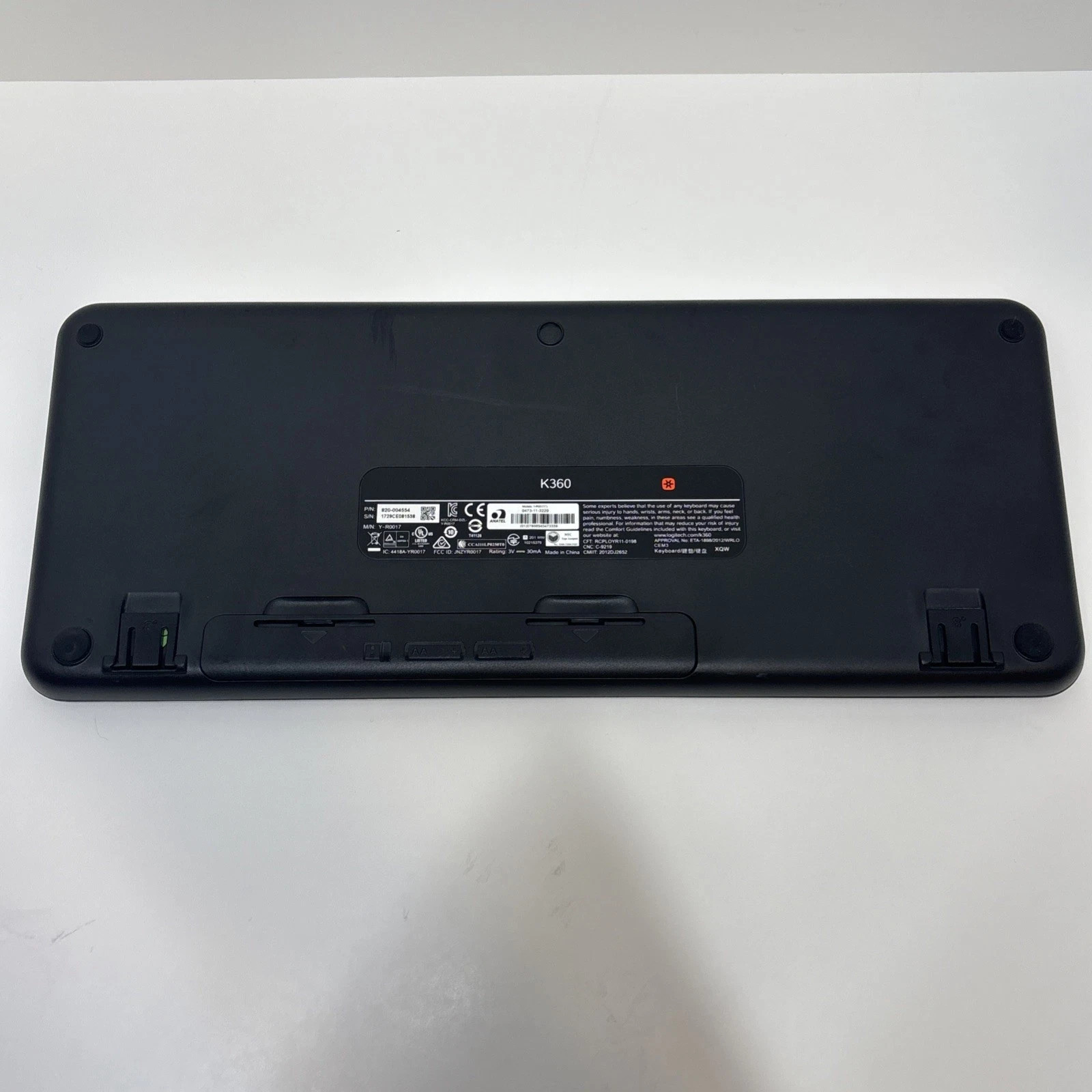 Logitech K360 Wireless Compact Black Keyboard Y-R0017 with USB Unifying Receiver