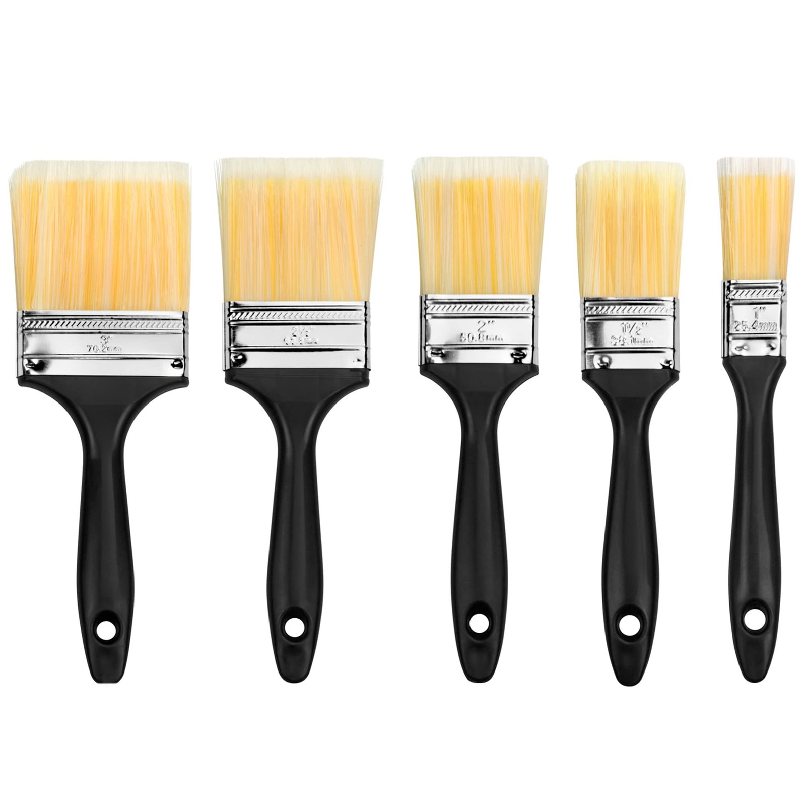Paint Brush Set 5 Pieces Set Of 5 Multisized Brushes Professional Quality Pain