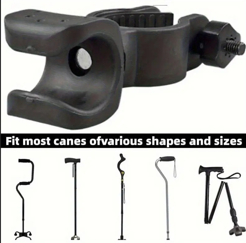 1 Pcs Cane Holder for Walker, Universal Cane Holder Rollator Accessories Stro...