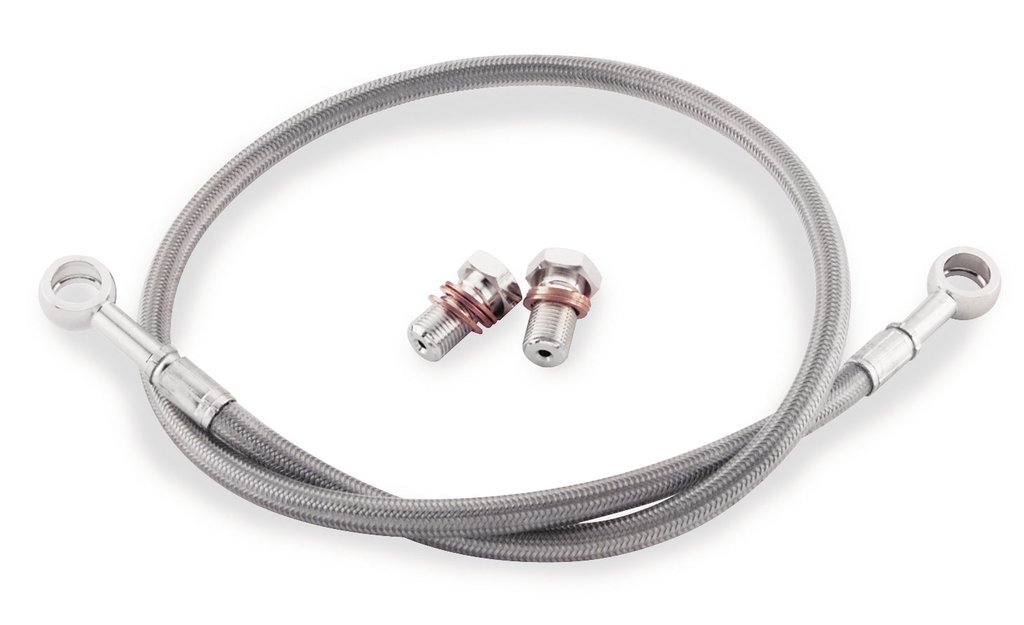 SUZUKI 1987-2004 VS 1400 INTRUDER GALFER STAINLESS STEEL REAR BRAKE LINE KIT