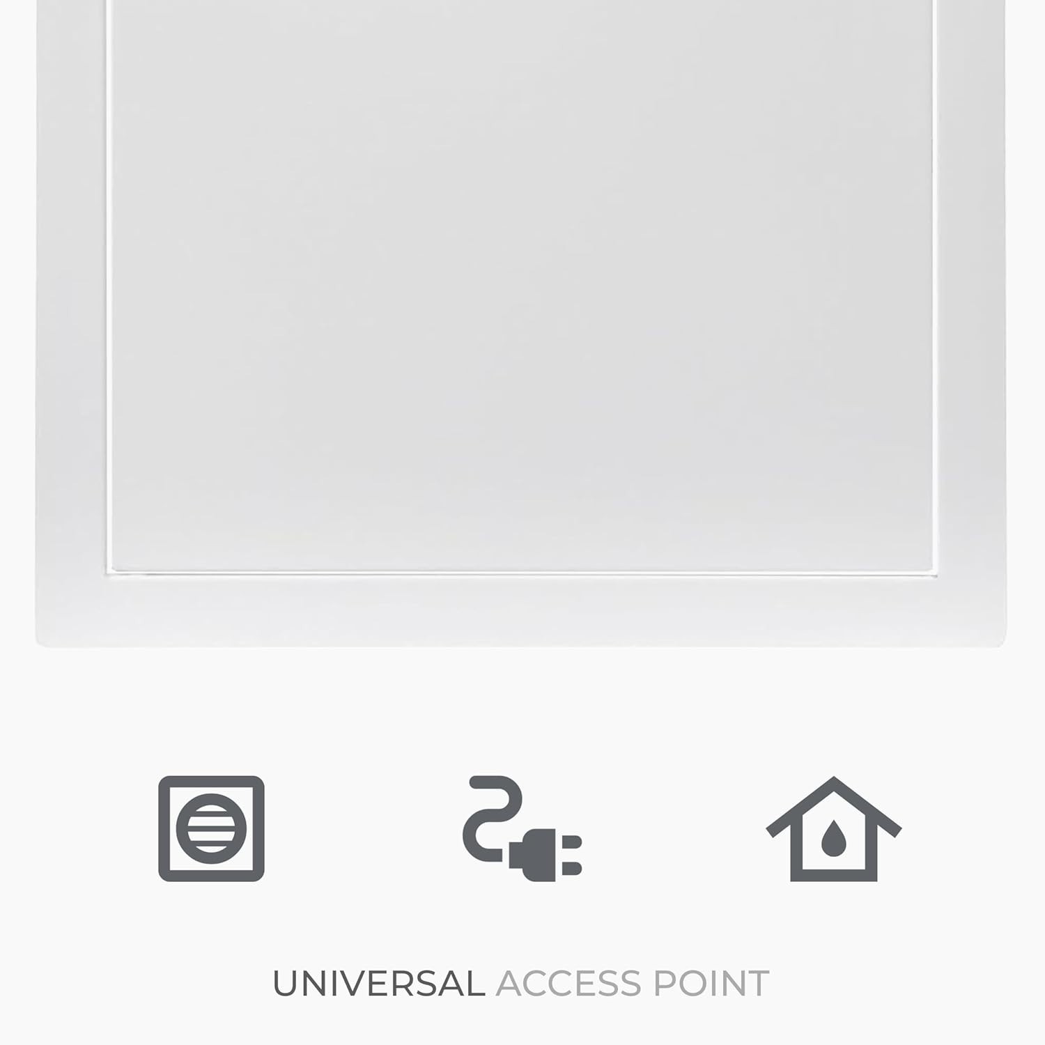 White Rectangular Drywall Access Panel 12x24' - Easy Installation & Access