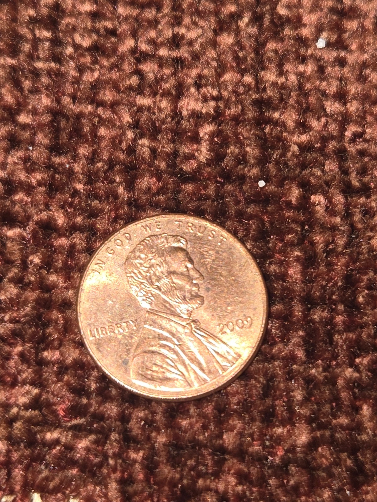 2009 lincoln penny no mint Mark
