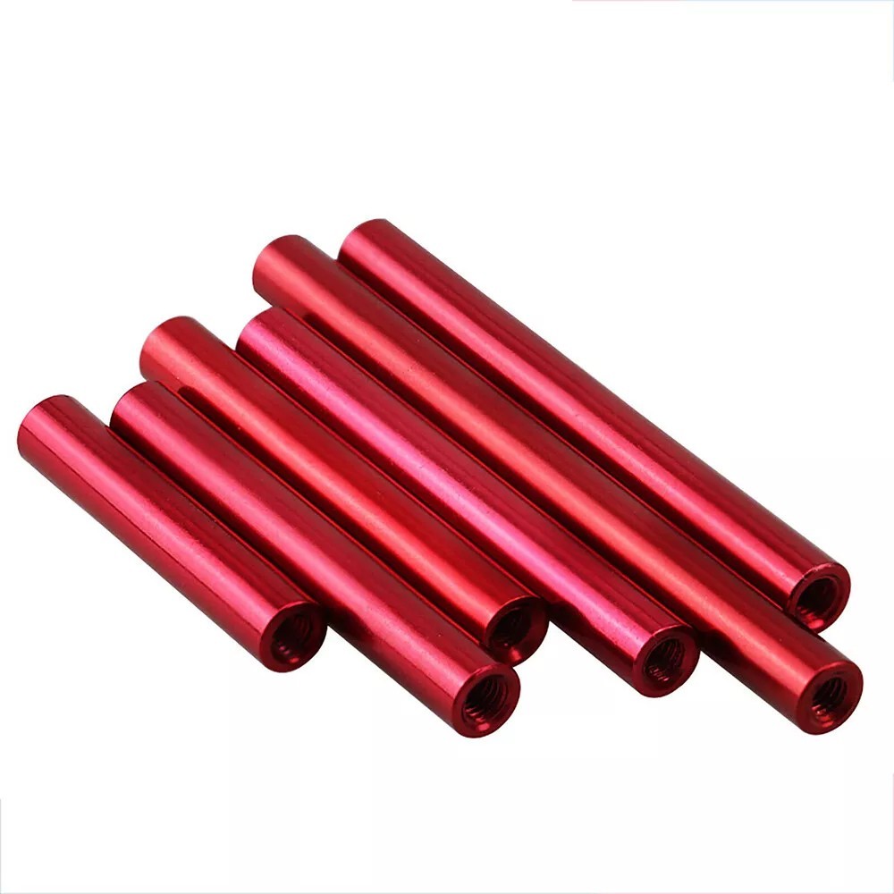 5pcs Aluminum Alloy Round M3 Threaded Standoff Spacer Sleeve Rod 6-100 mm Nuts