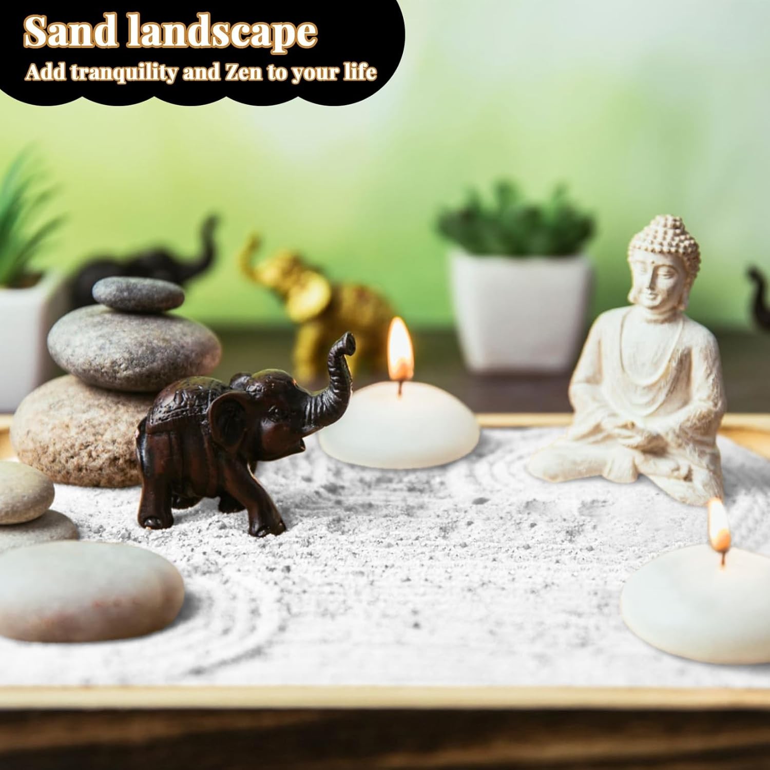 RAINFLOW 15 OZ Fine White Sand for Crafts - Quartz Zen Garden 15 OZ,