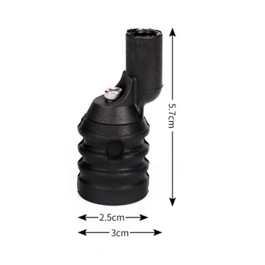 Rubber Bow Stabilizer Extension Accessories Black 5.5*2.5*2.5cm