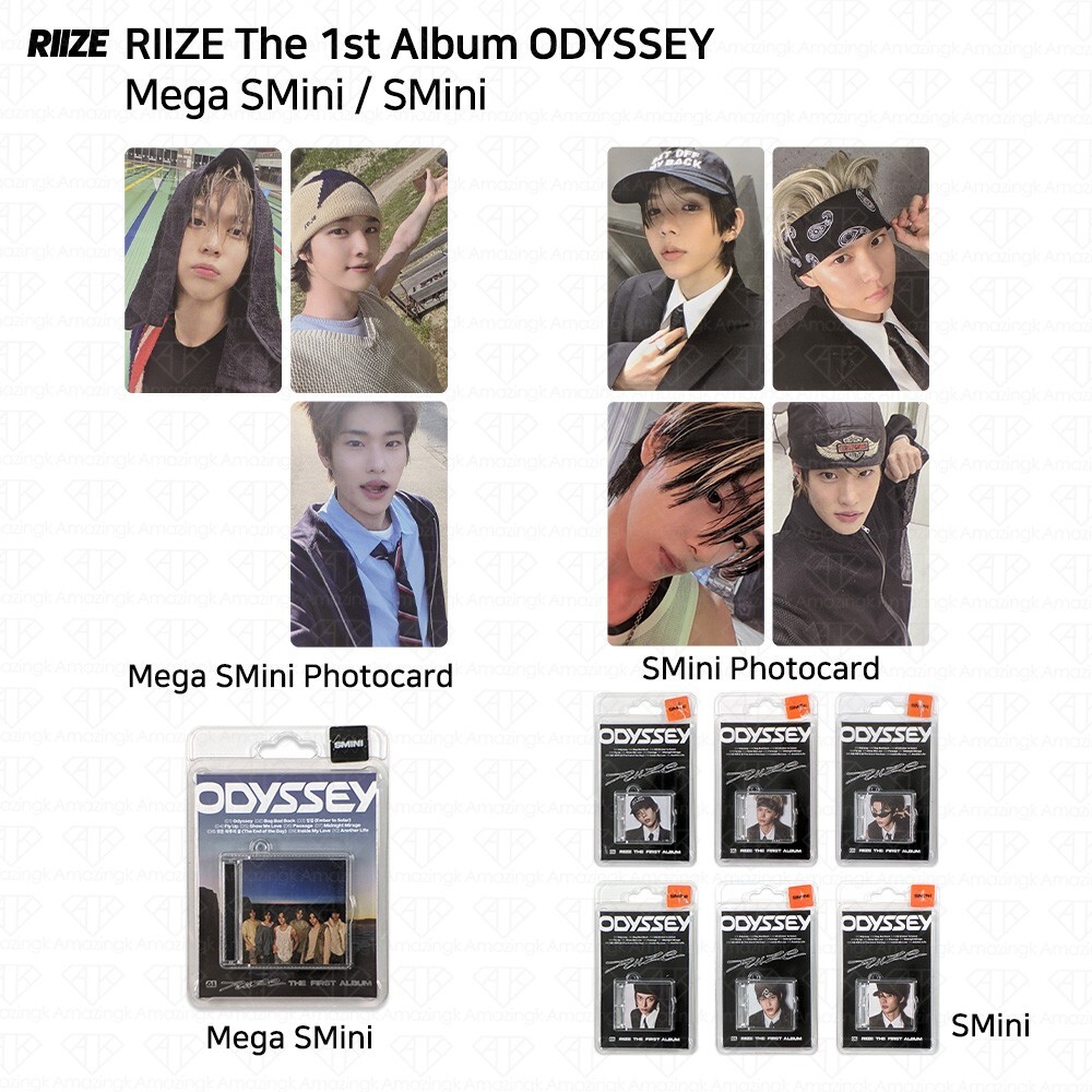 RIIZE The 1st Album ODYSSEY Mega / SMini ver. Official Photocard KPOP K-POP