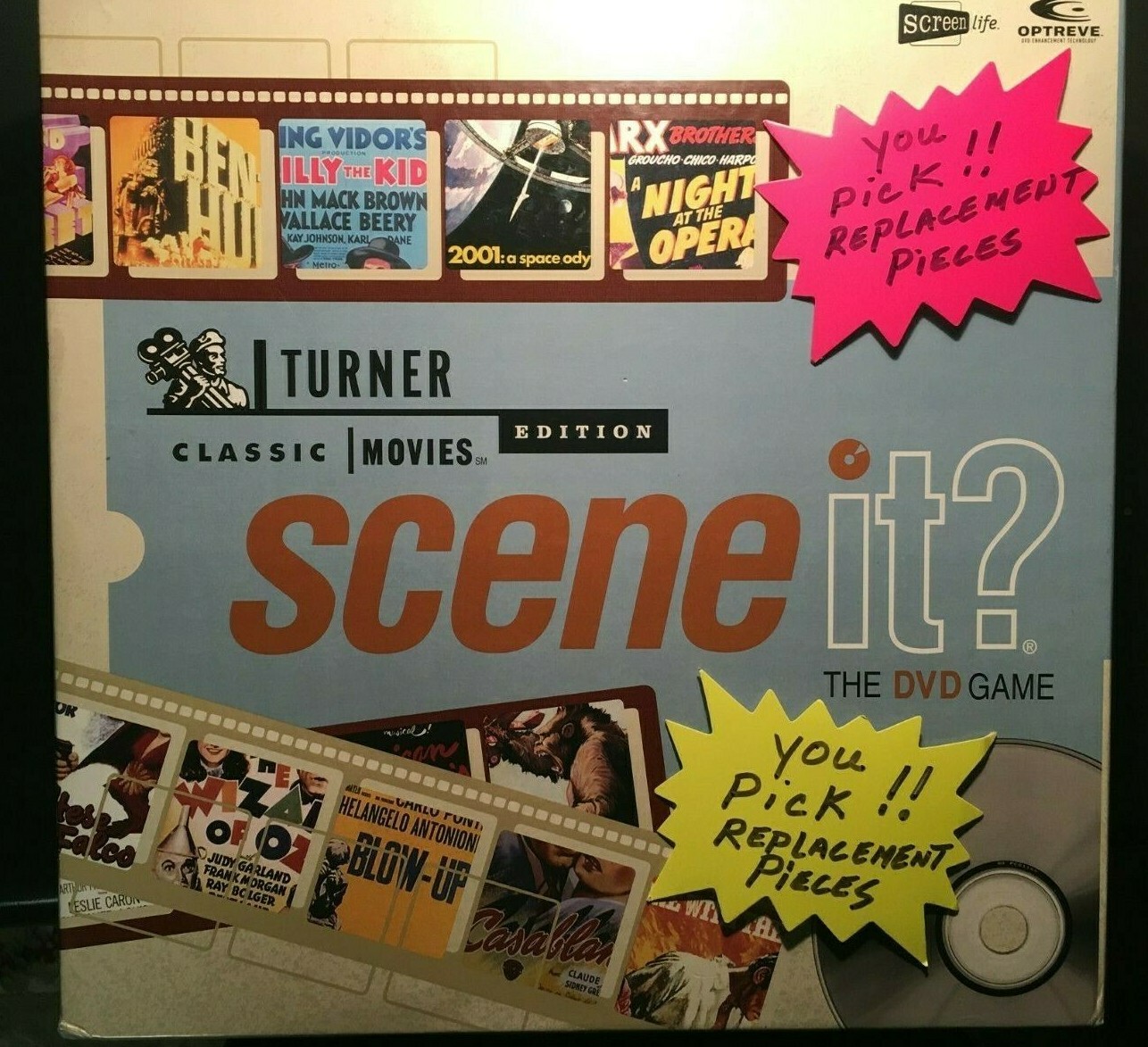 Turner Classic Movies Scene It Game Replacement Pieces / Parts FREE SHIPPING