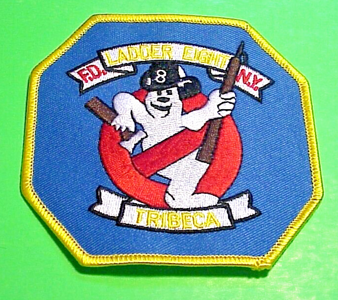 NEW YORK  FDNY  TRIBECA  LADDER EIGHT    4"  FIRE DEPT  PATCH  FREE SHIPPING!!!