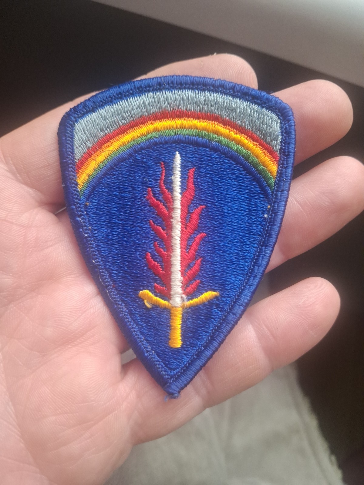 US Army In Europe Full Color Merrowed Edge Patch