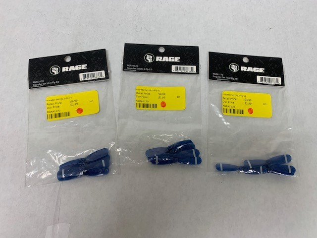Rage RGRA1170 Propeller Set (4); X-Fly V2 (3 packs)