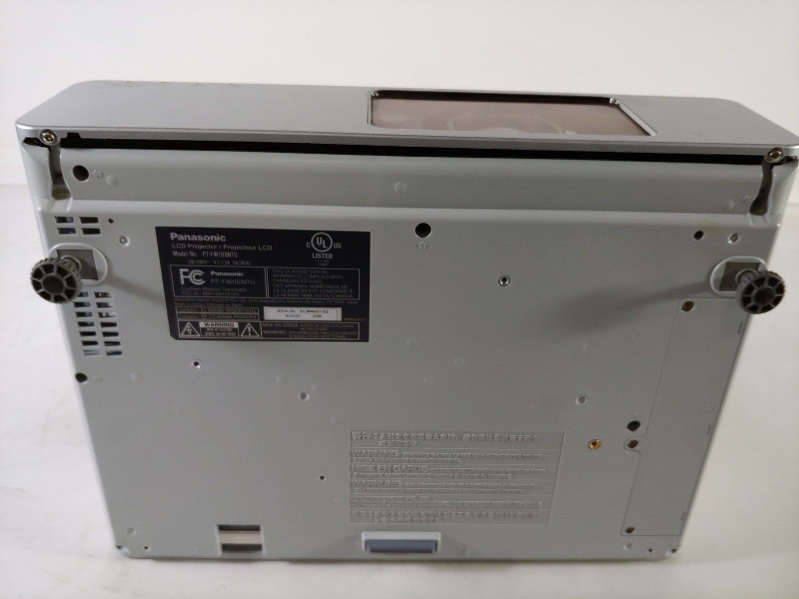 Panasonic FW100 Wireless 3000 ANSI Lumens LCD Front, Ceiling, Rear Projector