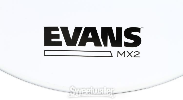 Evans MX2 White Marching Bass Drumhead - 20 inch