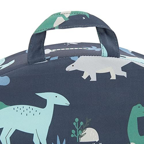 Kids Sofa Couch, 2-in-1 Flip Out Toddler Couch, Baby Lounge Navy Dinosaur