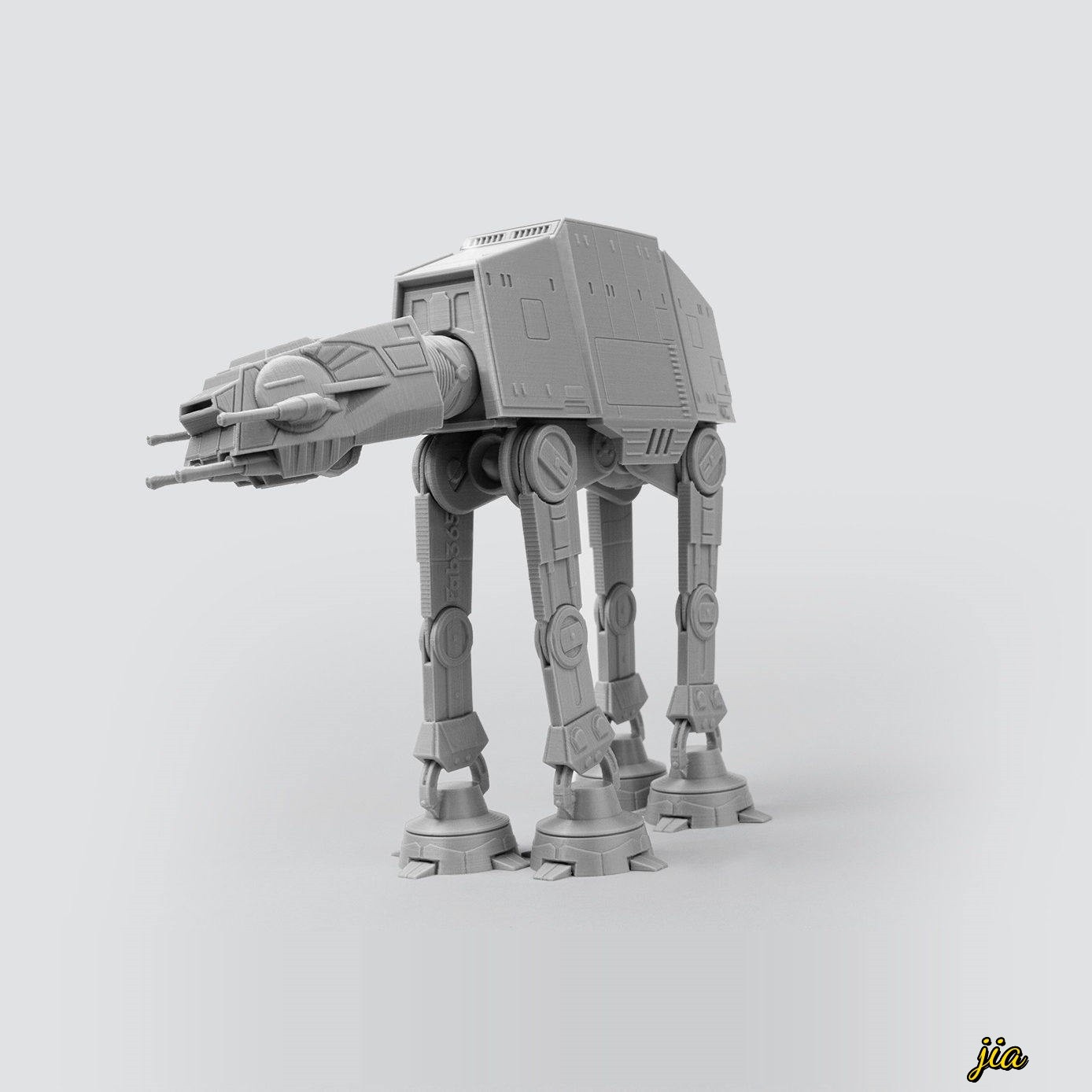 Star Wars X AT-AT All Terrain Armored Transport Assemble Model Kit 3D Printing