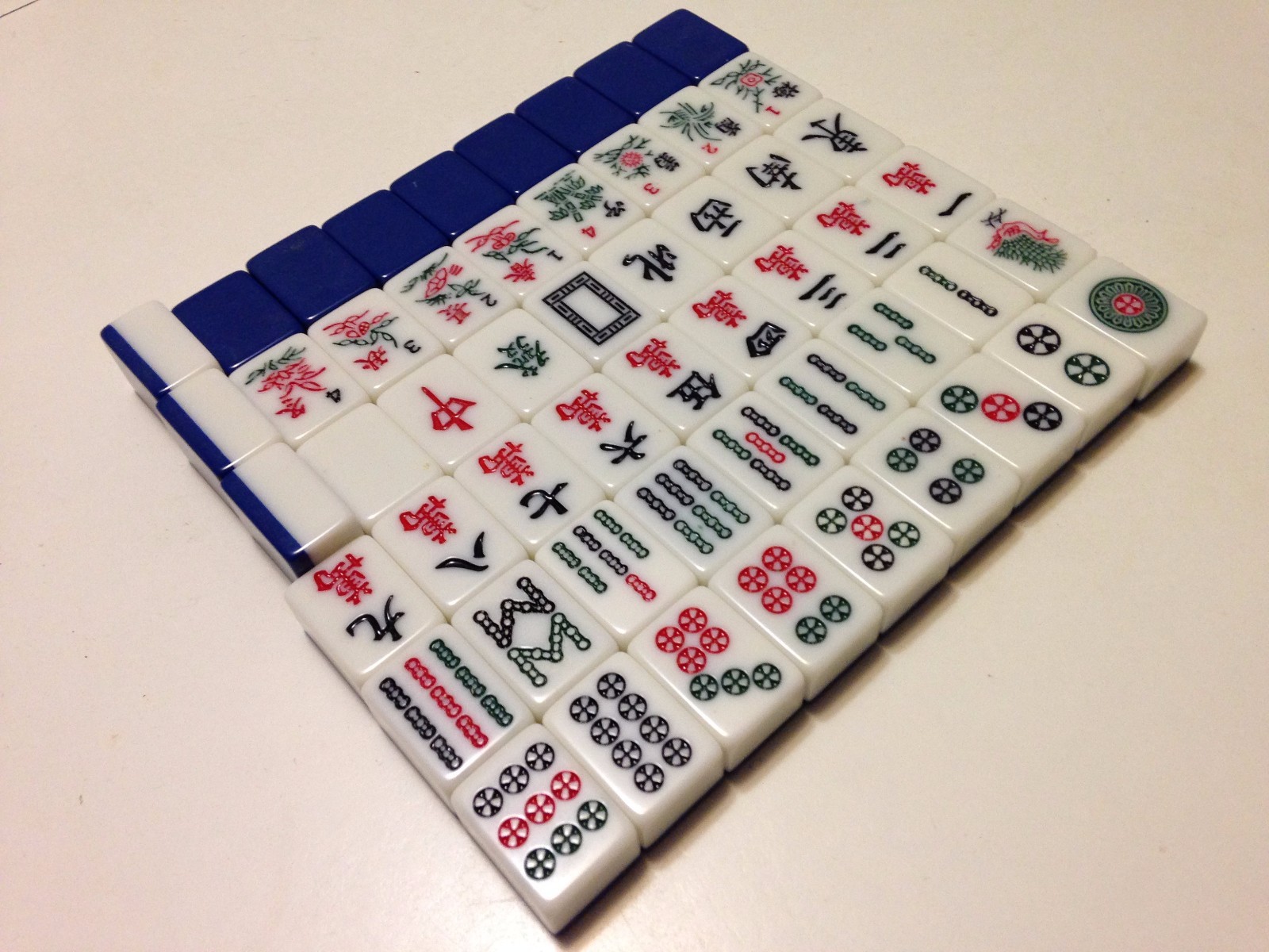 Blue 2-Tone Tiles -Replace/Joker MahJong 1960s_#2