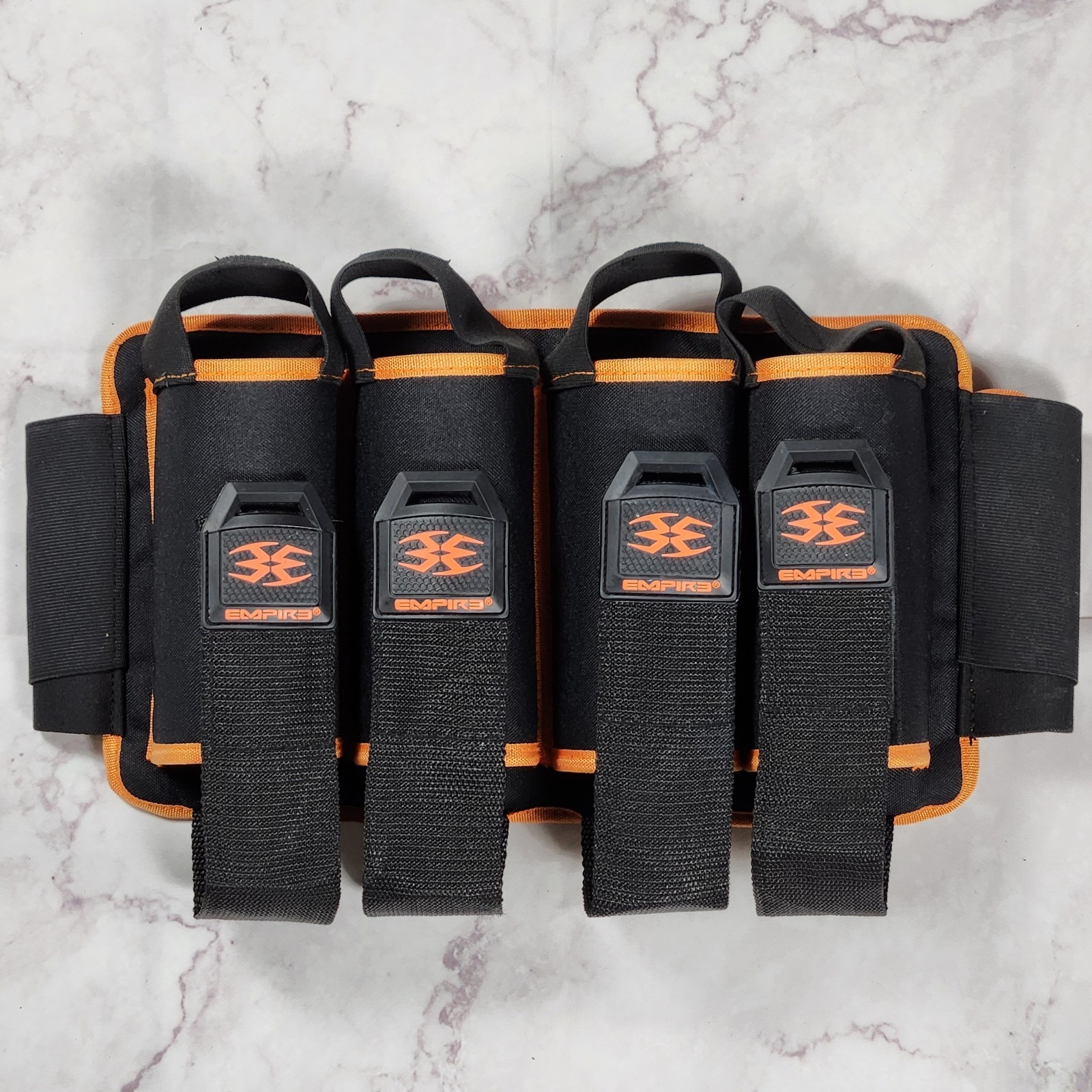 Empire Omega Paintball Harness Holds 4 Pods - Black / Orange
