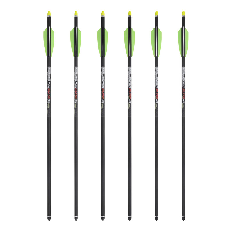 Tenpoint Pro Elite 400 Carbon Crossbow Arrows - 20 Pack Of 6 - Alpha-Nock Hp Hp