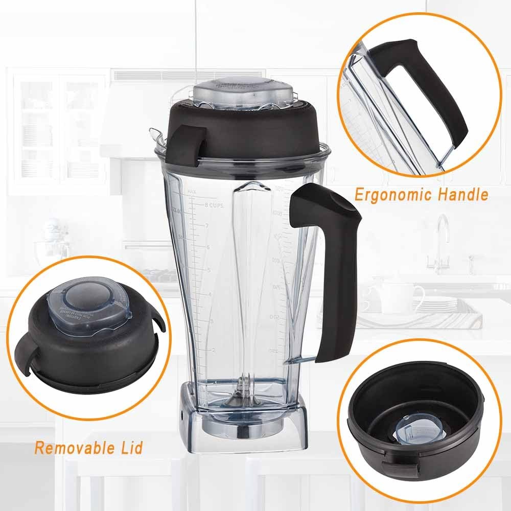Blender 64Oz Container for Vitamix 5000-7500, Pro, E310, Classic Series