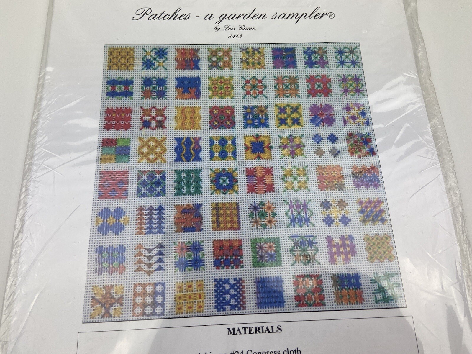 The Caron Collection Patches A Garden Sampler Needlepoint Pattern
