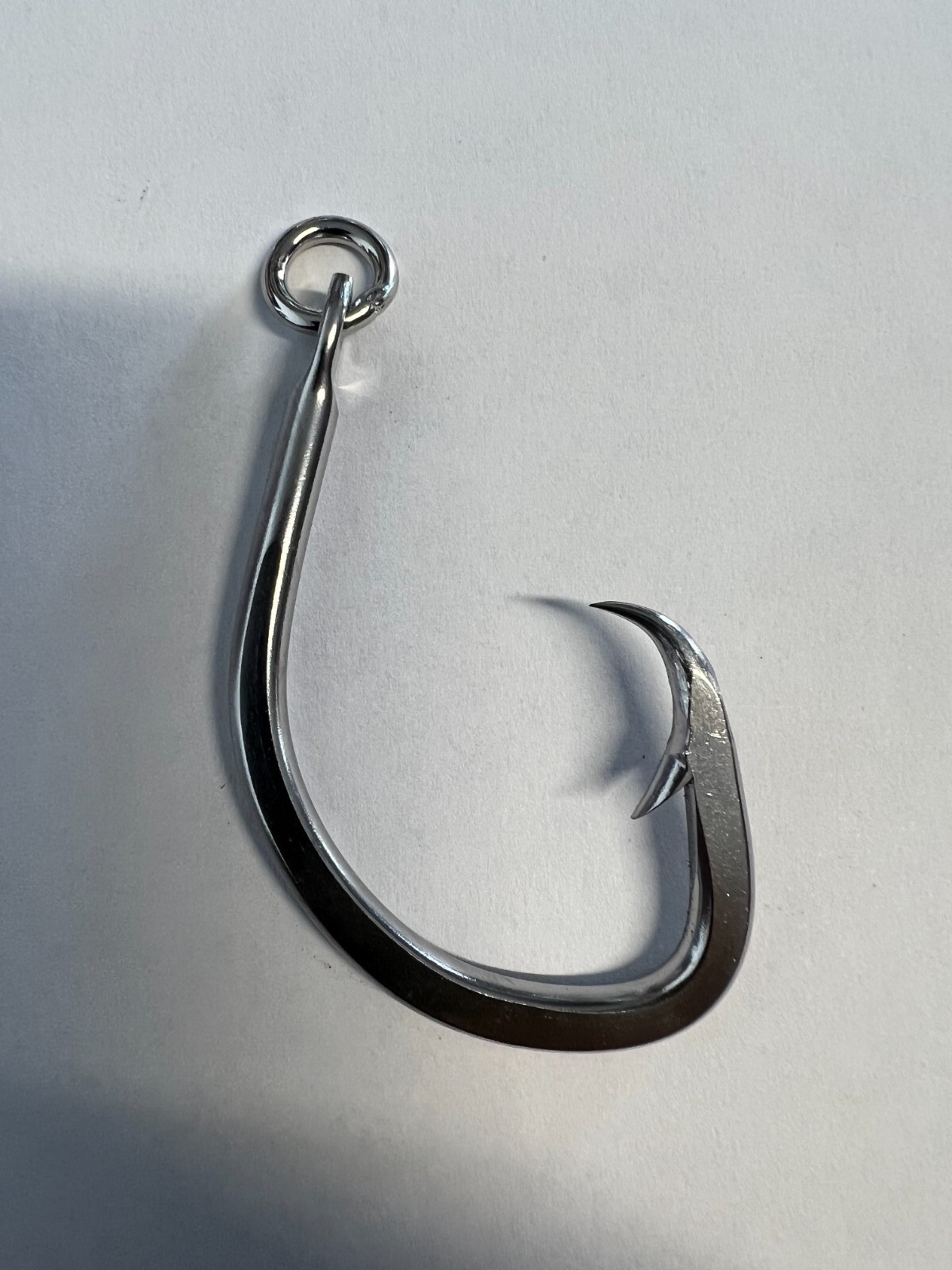 #16/0 Stainless Steel Forged Circle Tuna Hook with Ring - 100pcs
