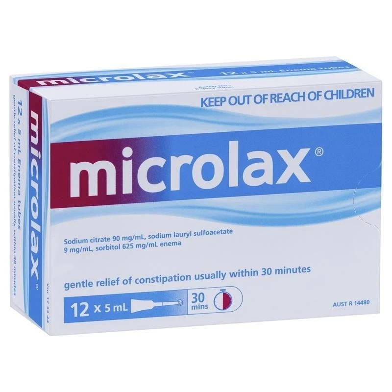 Microlax Enema Tubes 5ml 12 Pack