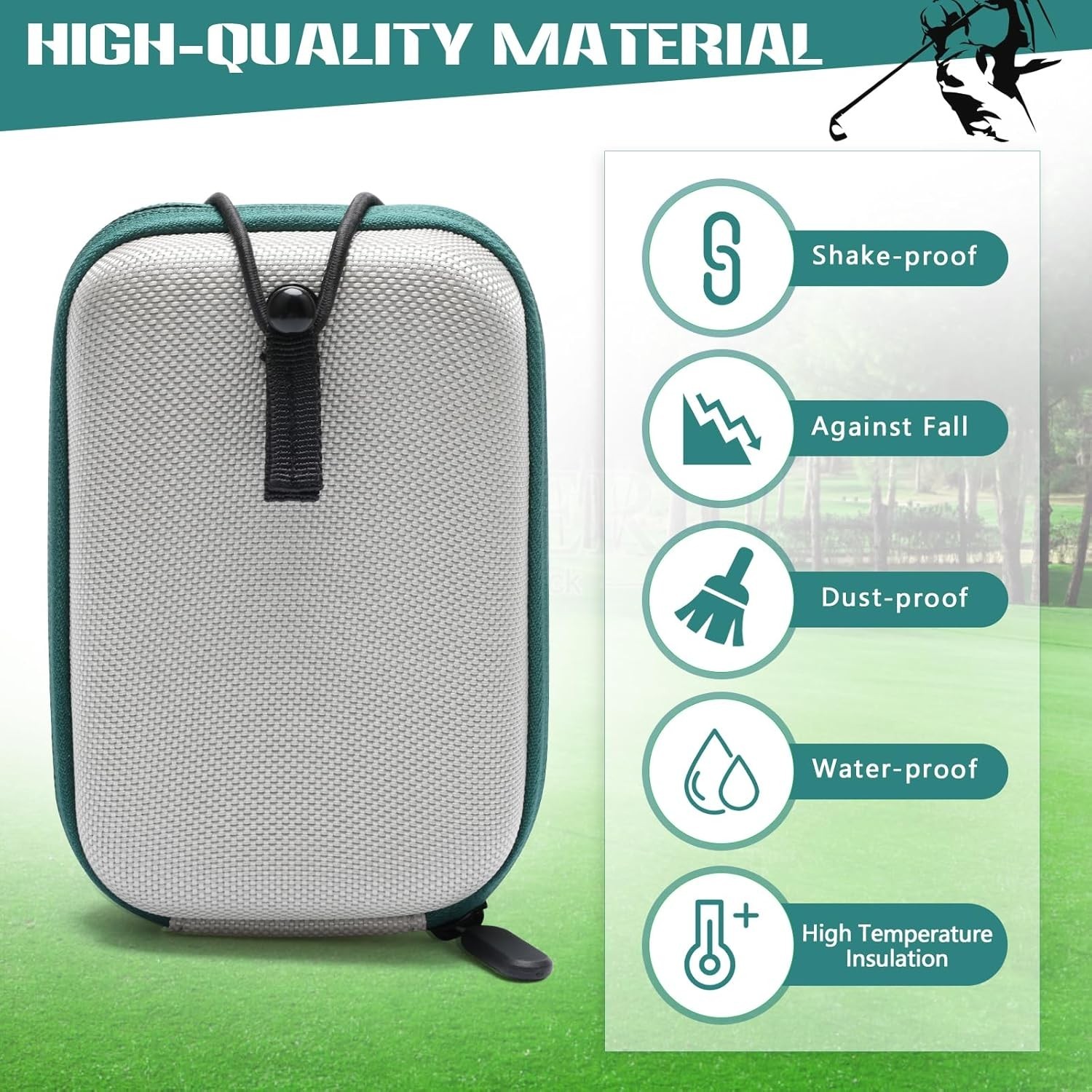 Golf Rangefinder Hard Shell Case - Waterproof & Shockproof Protection