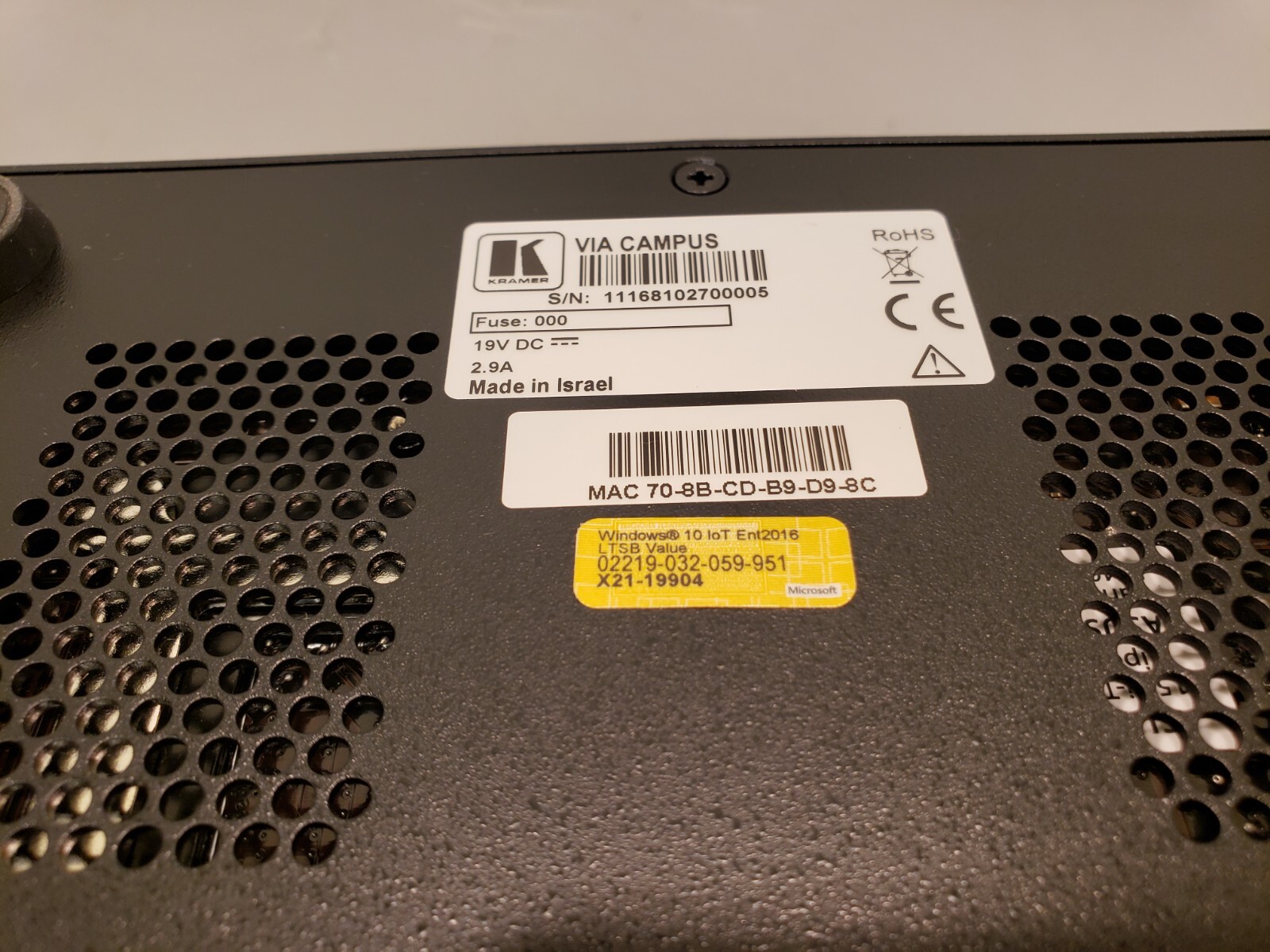 Kramer VIA CAMPUS Asus Wireless Collaborative Presentation Interface win10