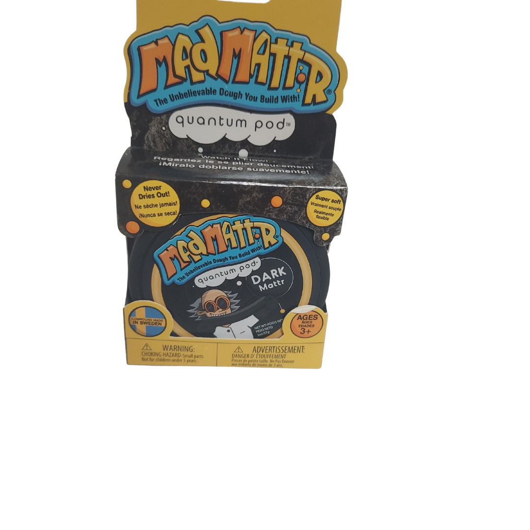 Mad Mattr Dark Mattr Quantum Pod 2oz Pocket Pack Black Travel Size Sensory Sand