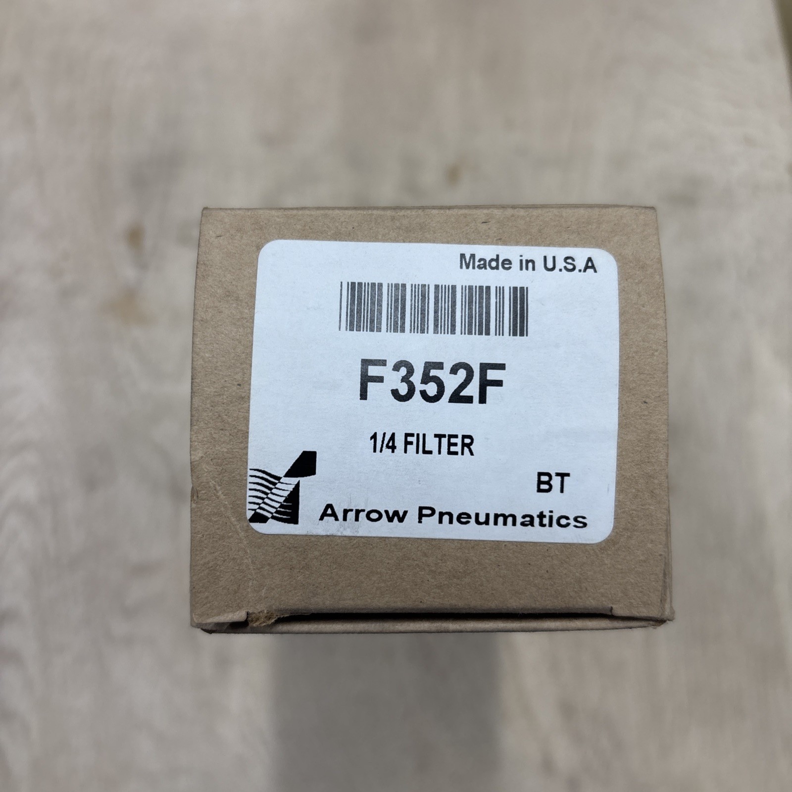 ARROW F352F FILTER 40 MICRON RATING 1/4" NPT PORT 48 SCFM 5-OUNCE BOWL NIB
