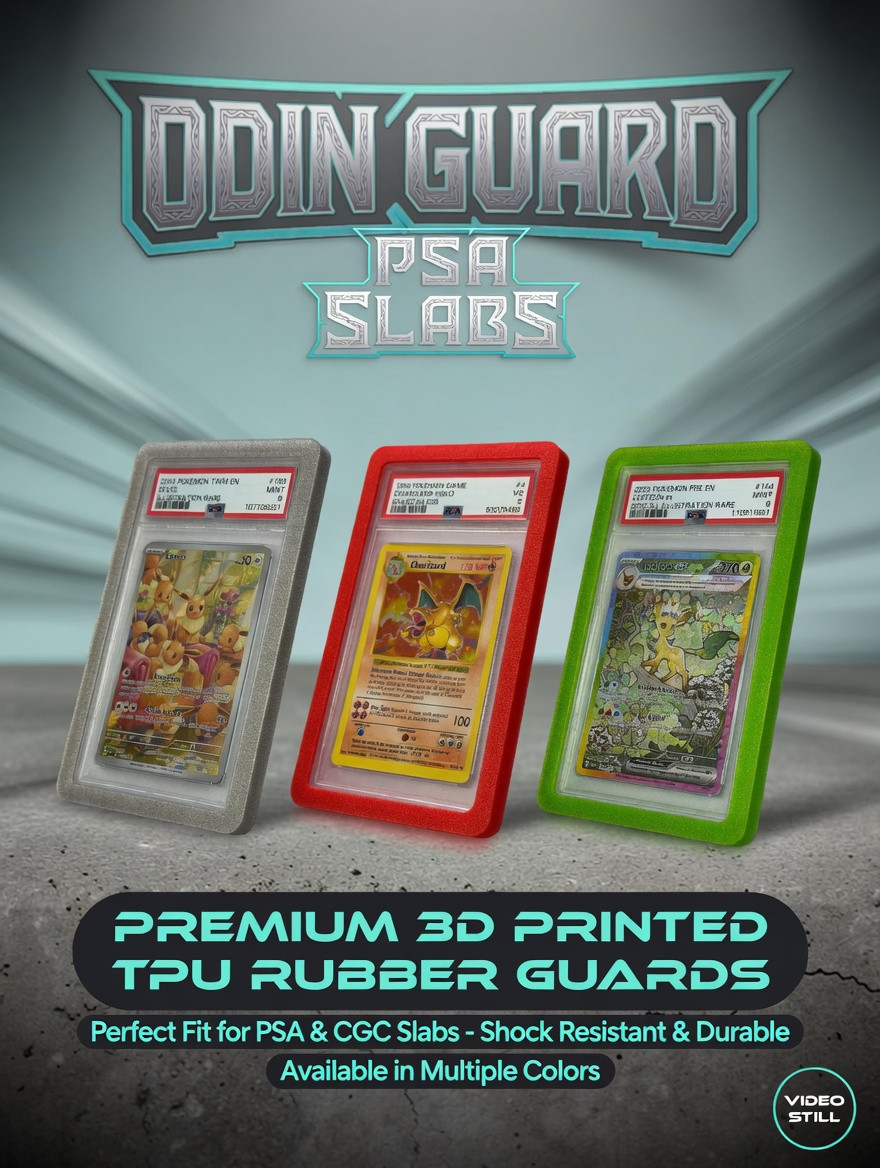 OdinGuard:  TPU Rubber Slab Protector for PSA and other Graded Trading Cards