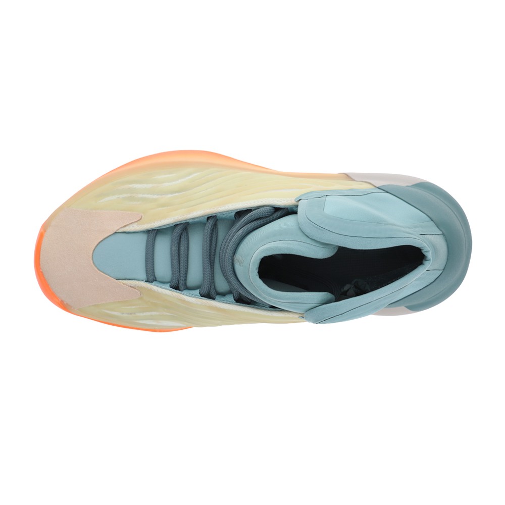 adidas Yeezy Quantum Basketball Mens Beige, Blue, Orange Sneakers Athletic Sho