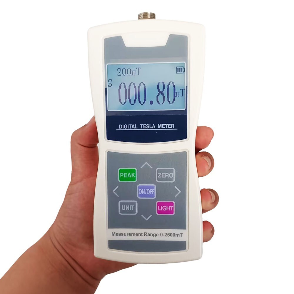 Tesla Meter Teslameter Gauss Meter Digital Magnetic Strength Tester Flux Mete