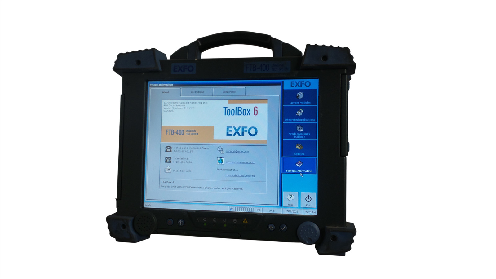 Exfo FTB-400 GP-402 Universal Test System - Free Shipping