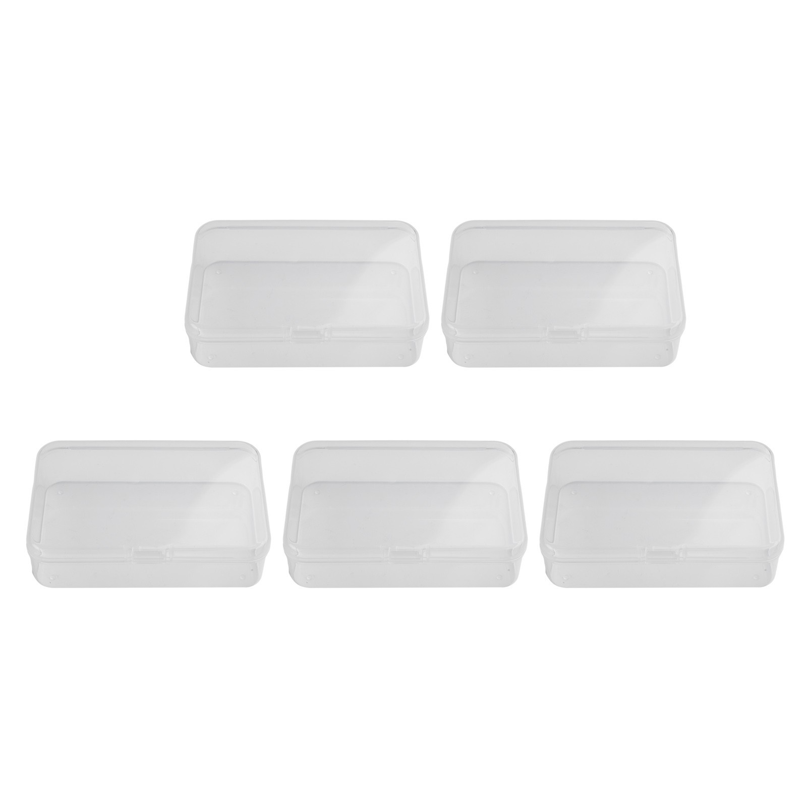 5pc Clear Plastic Storage Box Playing Cards Case Jewelry Beads Card Holder Boxes
