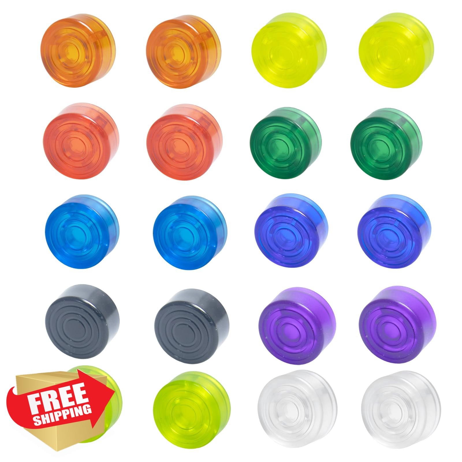 CashBeat Pedal Caps 20Pcs Muti