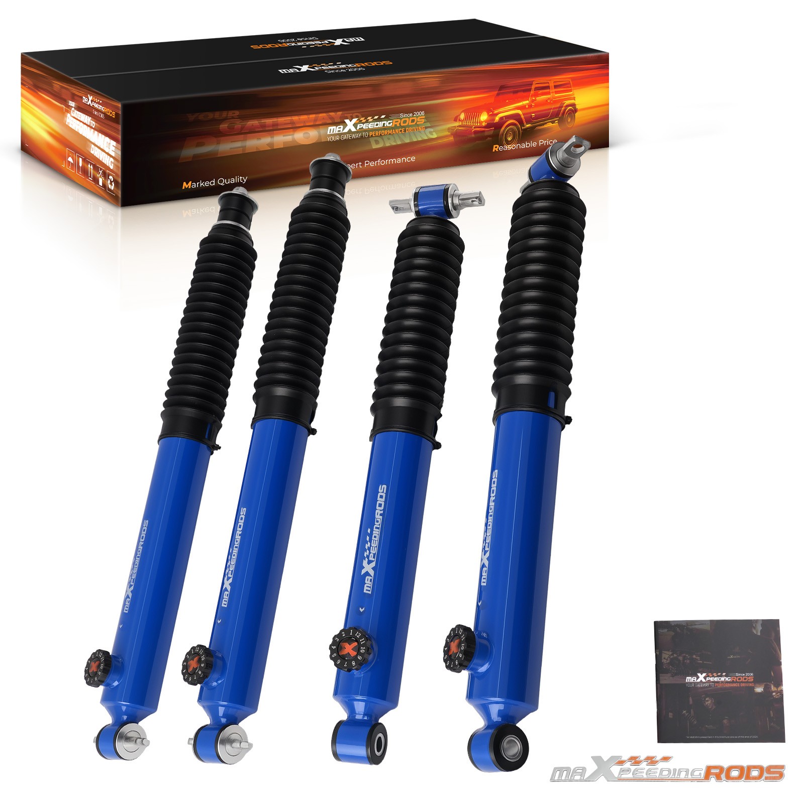 Lift Shock Front Rear 1-3" for Jeep Wrangler TJ 4WD 1997-2006 Suspension Kit