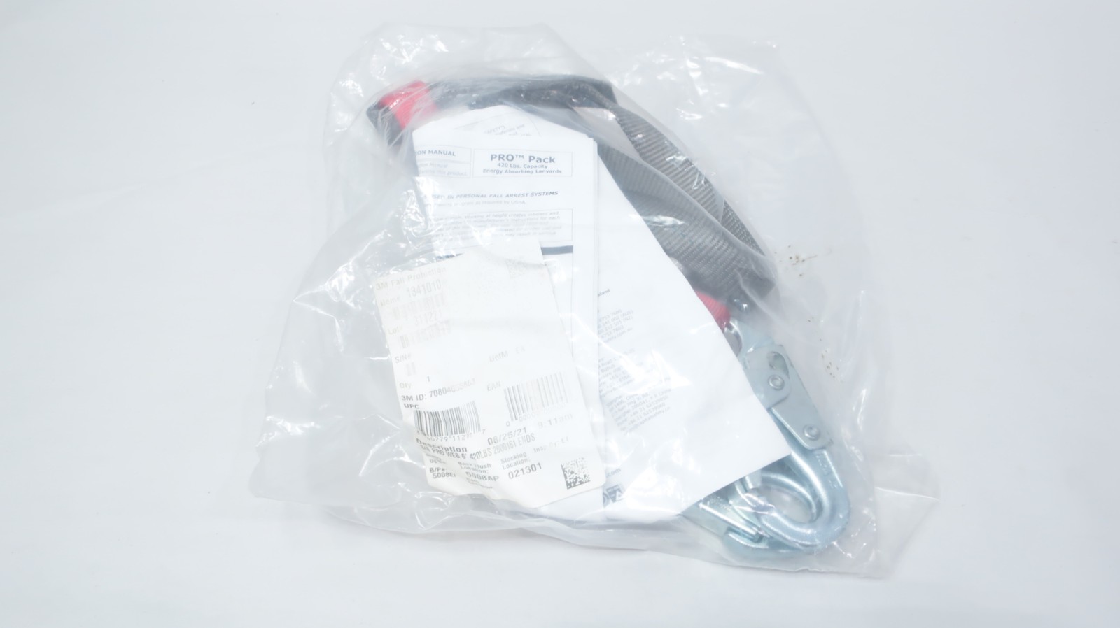 Protecta 1341010 Pro Pack Shock Absorbing Lanyard 6ft 130-420lb