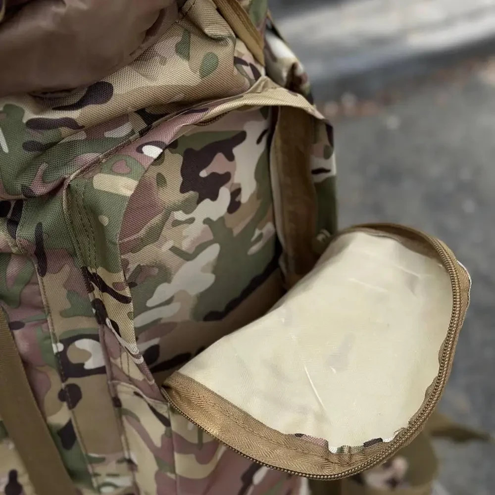 Tactical backpack 120L with aluminum frame multicam💛💙