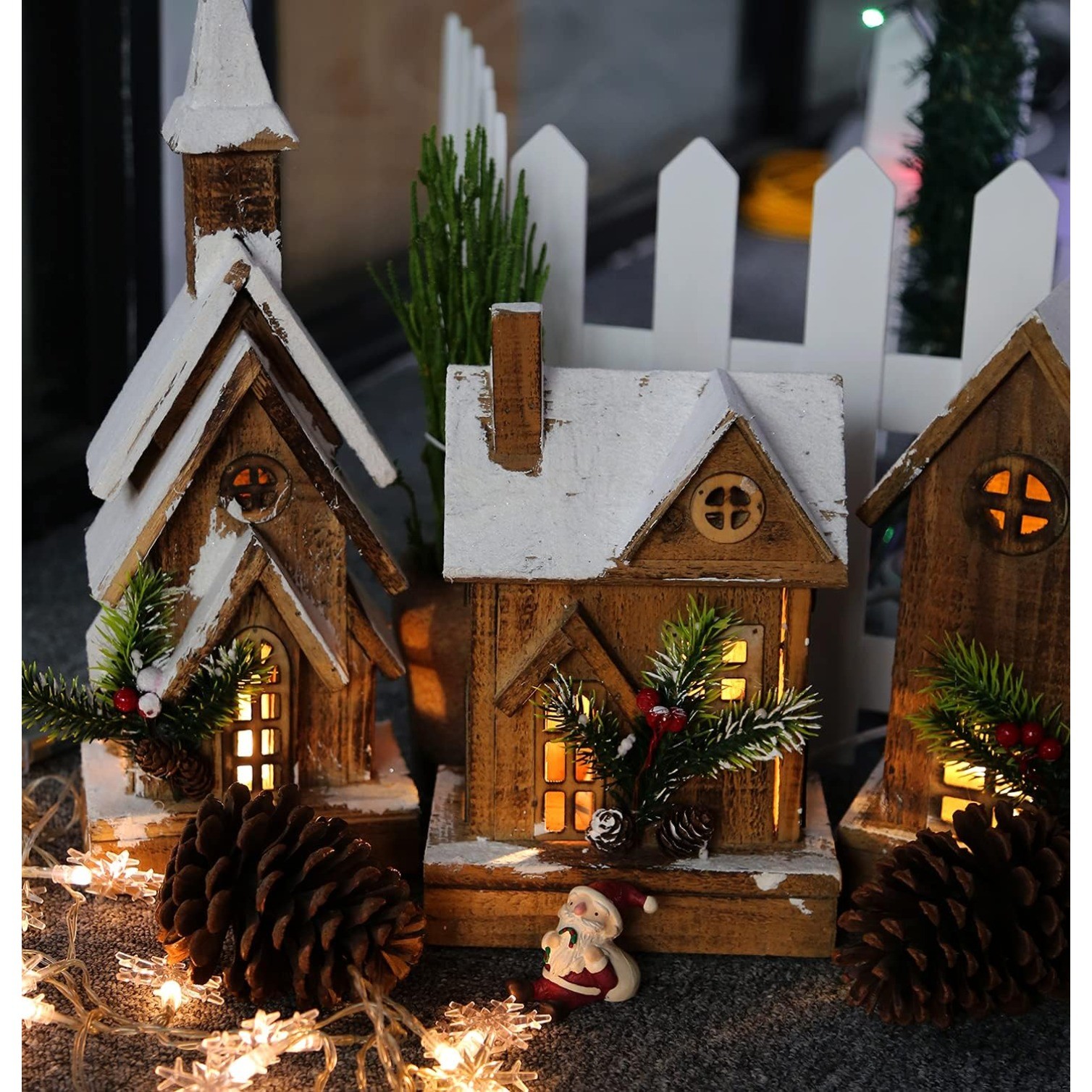 Set of 2 Accessory Cord with 2 C7 Led Light Bulb 6Ft Light IndoorString Lights