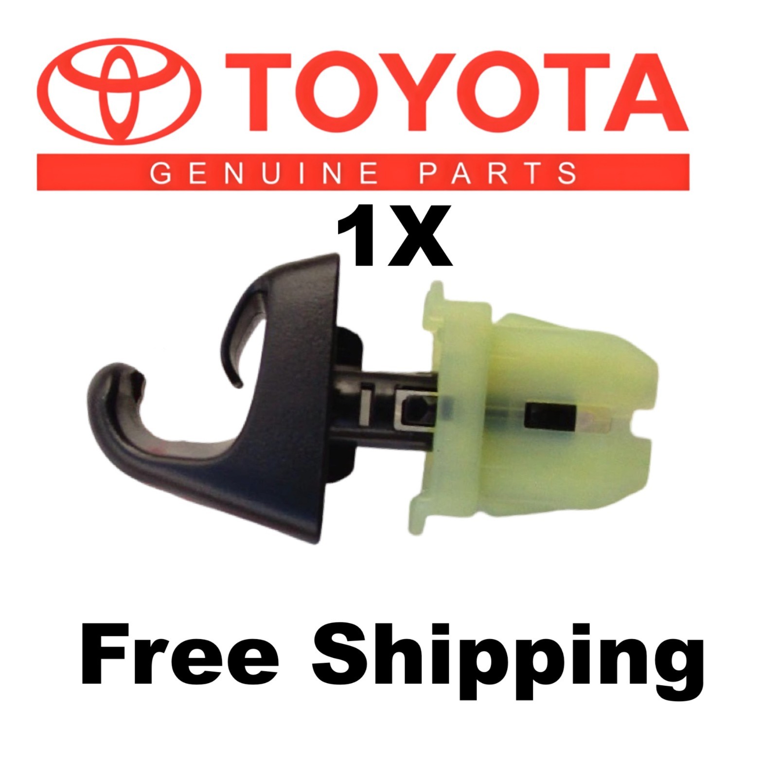 2016-2023 Toyota Tacoma Sun Visor Holder Clip Black 1pc OEM Genuine 16-23 New