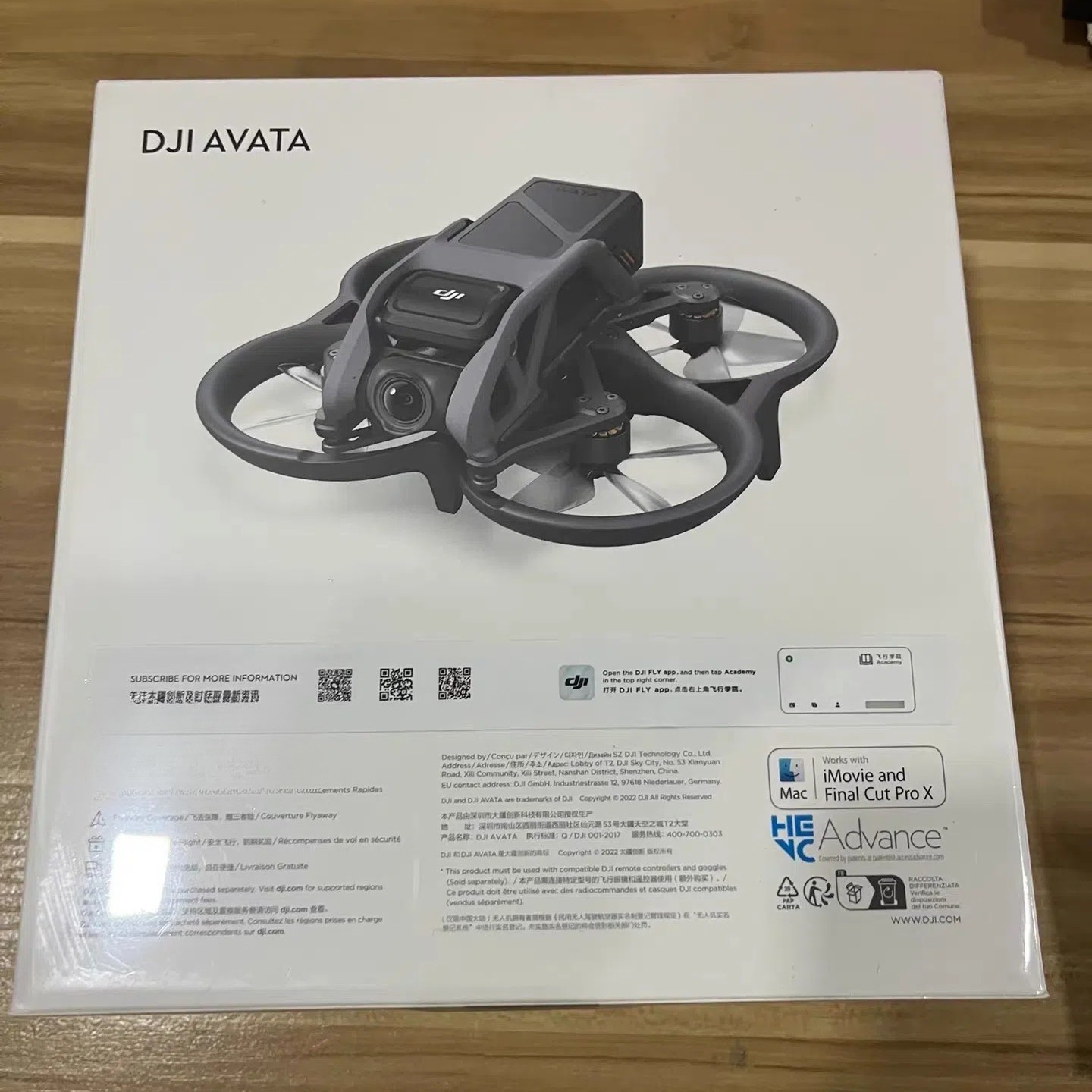Brand New DJI Avata 4K Drone - No Controller/No Battery - No Tariffs to US