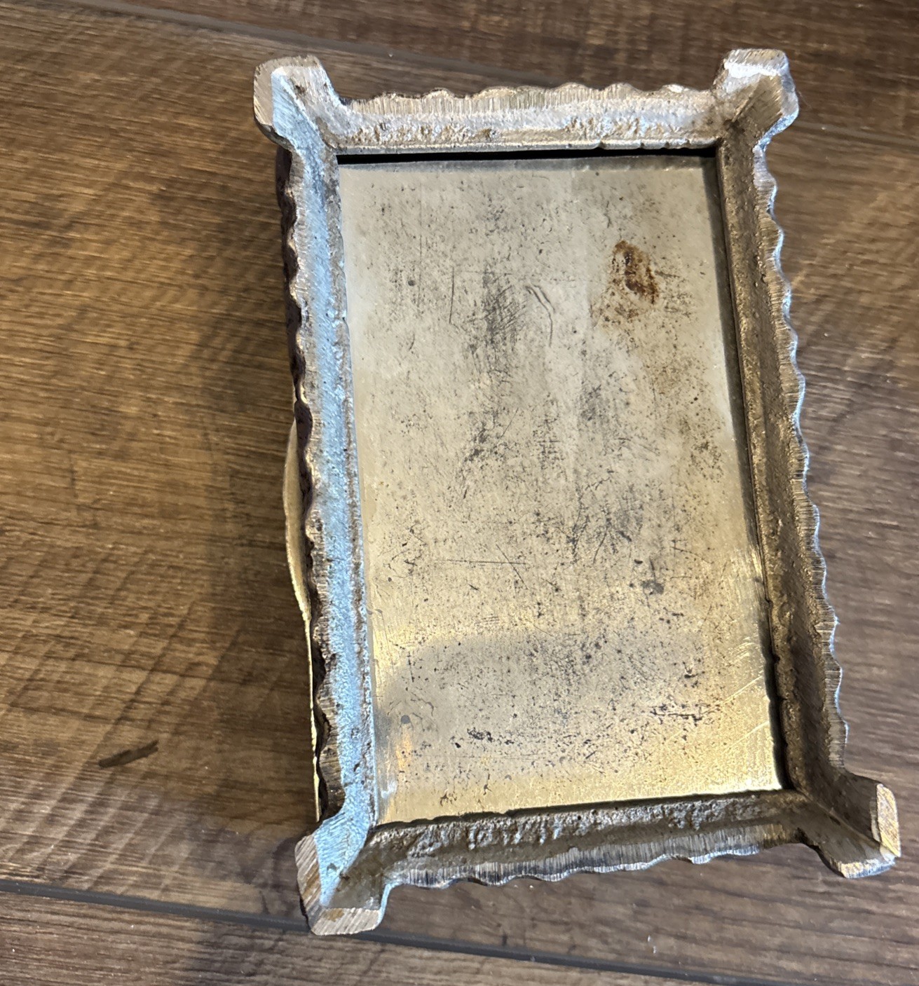 Parthenon and Scrolls Design, Metal Hinged Lid Box