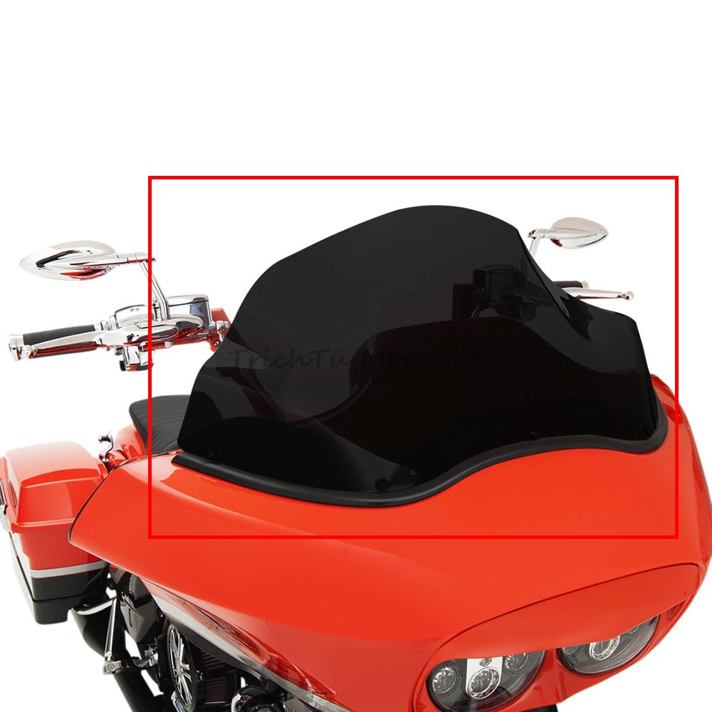 9.5" Black Windshield Windscreen For Touring Road Glide Custom FLTRX 2010–2013