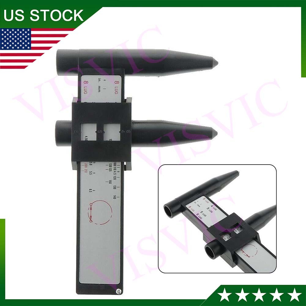 Wheel Bolt Pattern Gauge Tool 4 5 6 8 Lug Pattern Quick Measure Slide Hand Held