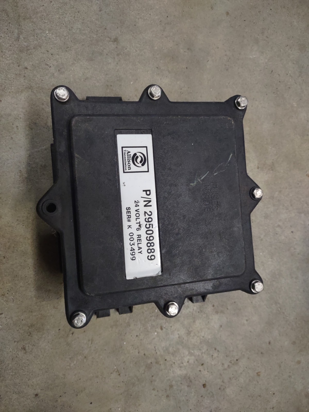 Allison Transmission Vehicle Interface Module Part # 29509889 24 VOLT 6 RELAY