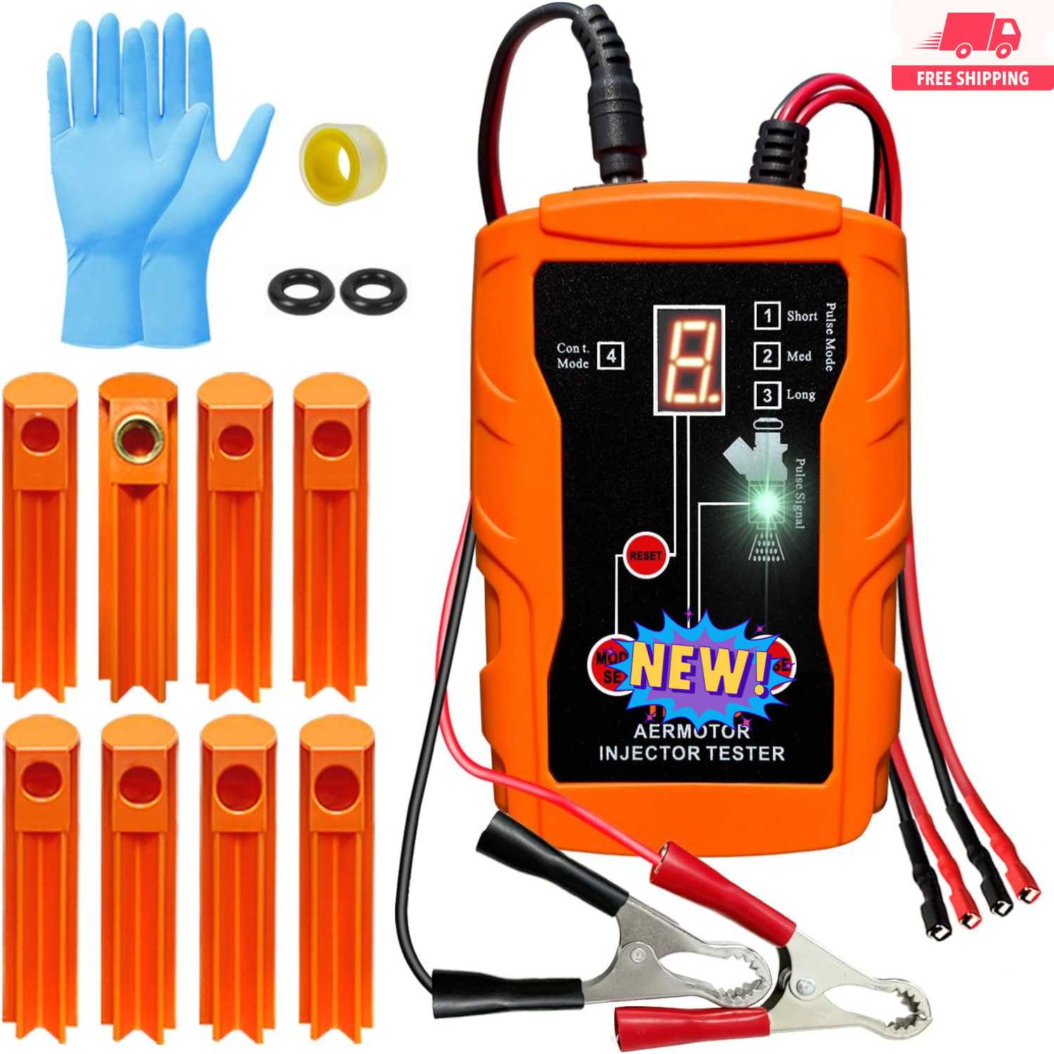 Kit de herramientas para probar y limpiar inyectores de combustible, kit de limp