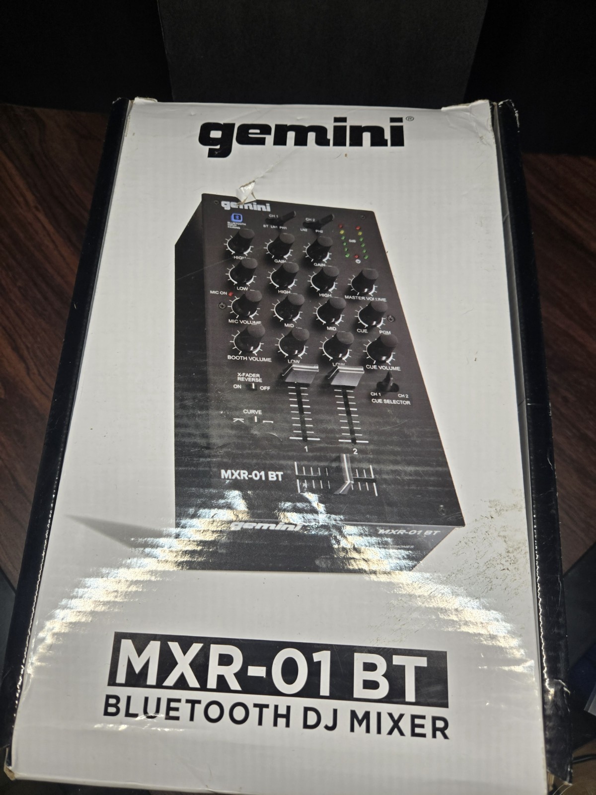 Gemini Audio Equipment MXR-01BT 2-Channel Professional Mixers Bluetooth Input DJ