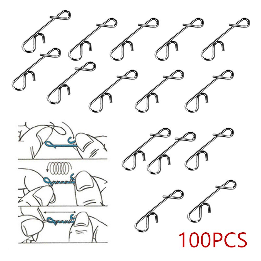 Fishing Swivel Snap Clips Stainless Steel Swivels Snap Size S M L XL XXL