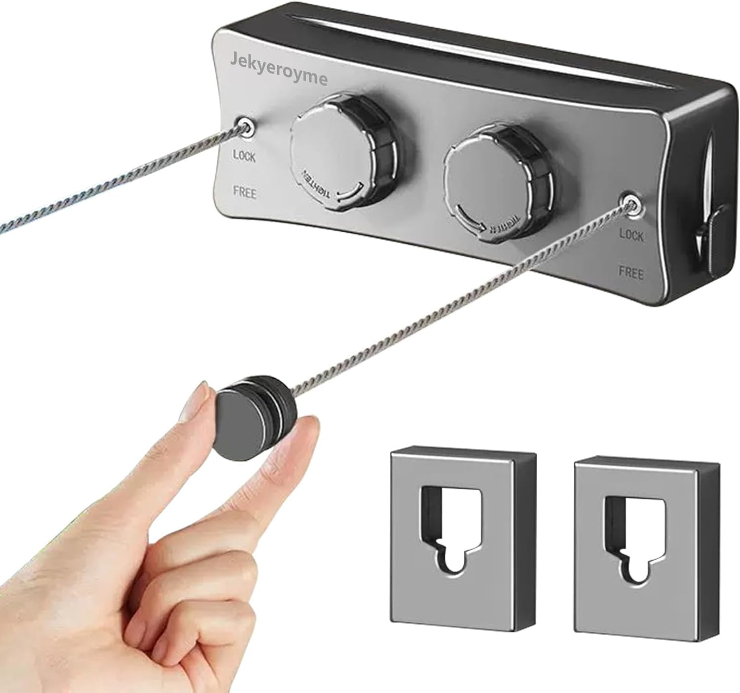 Tendedero doble retractil para  interior exterior alambre acero 167 ft gris