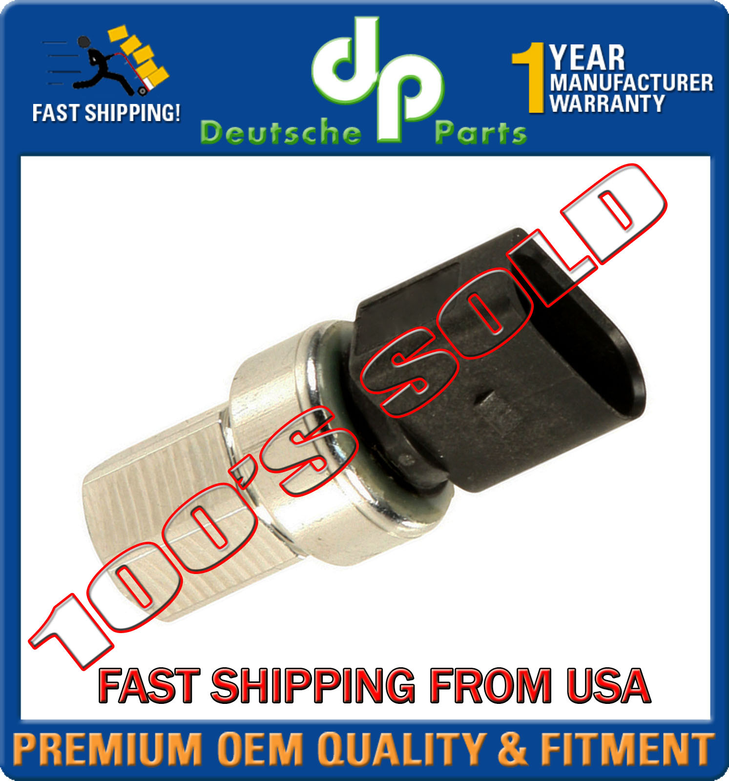 PORSCHE A/C PRESSURE THRUST SENSOR SWITCH 955 613 137 02 95561313702 OEM/OE